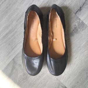 🎈5/$25 NWOT Time and Tru Scrunch Ballet Flats size 9 - Black, Faux Leather